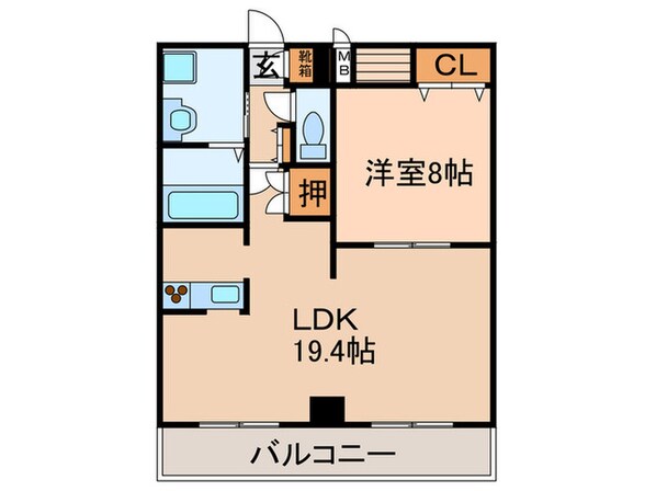 ワイズタワ－徳川の物件間取画像